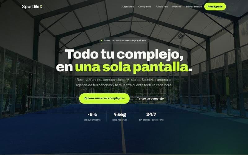 Captura de SportNex